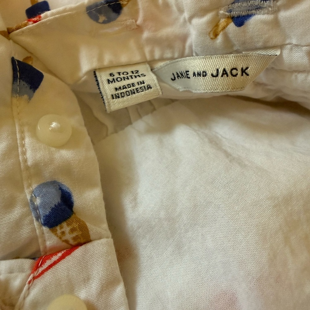 Janie and Jack White Ice Cream & Popsicle Print Dress with Bloomers - Picture 4 of 4